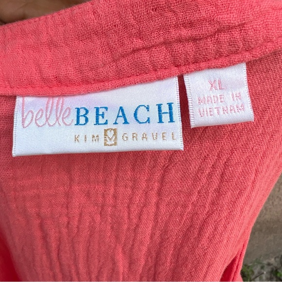 Belle by Kim Gravel Pink Textured Dress XL Resortwear - Picture 8 of 14